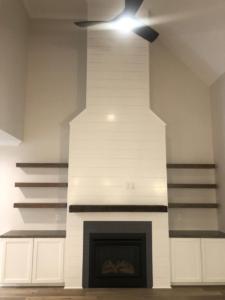 Fireplace shelves