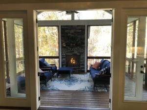family to porch