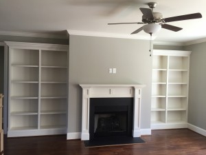 Built in book cases