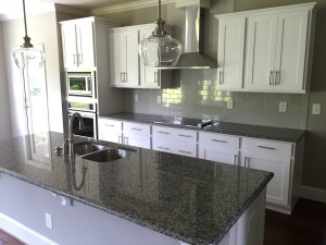 Granite surfaces w electric cooktop